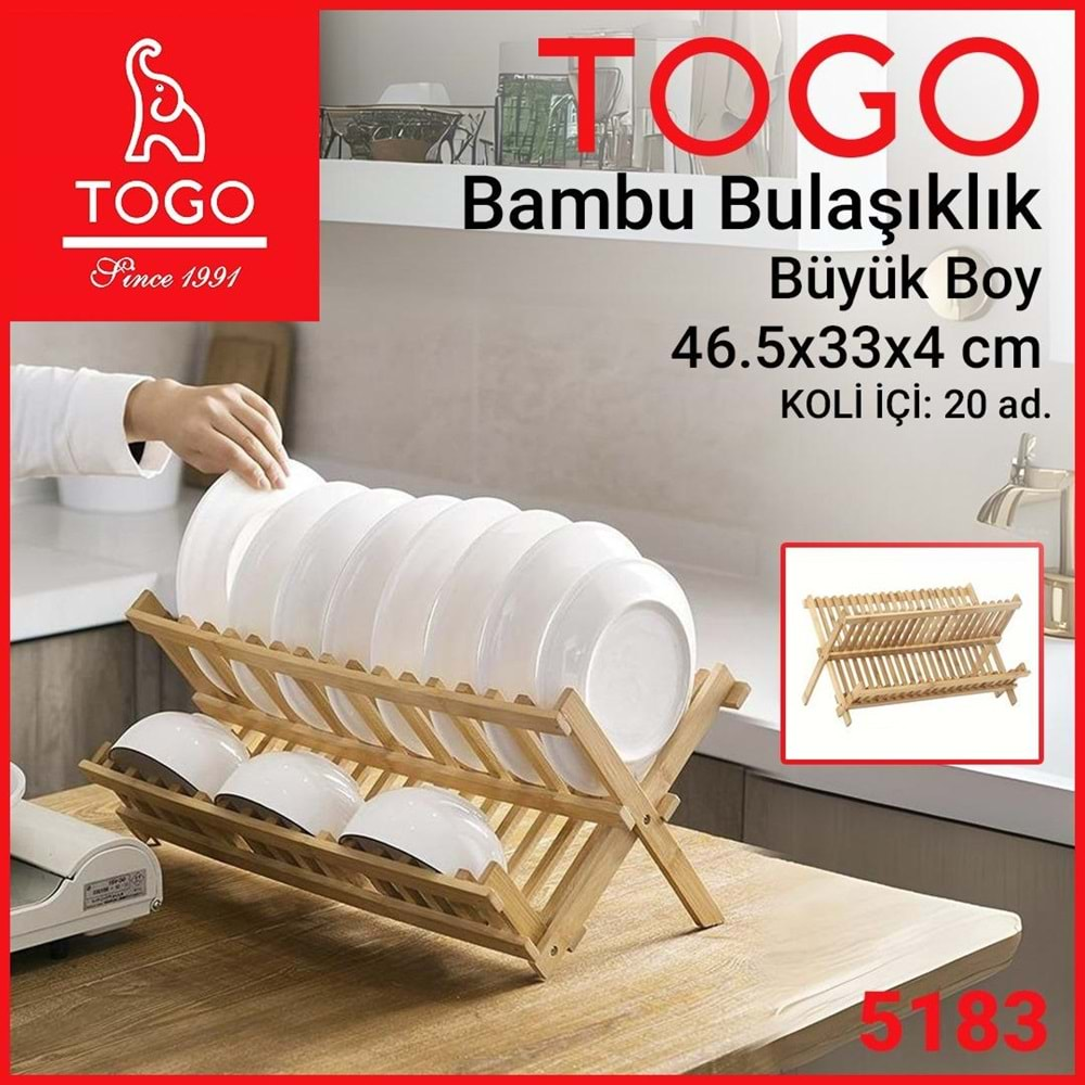 TOGO5183 İTH. BÜYÜK BOY BAMBU BULAŞIKLIK KL:20