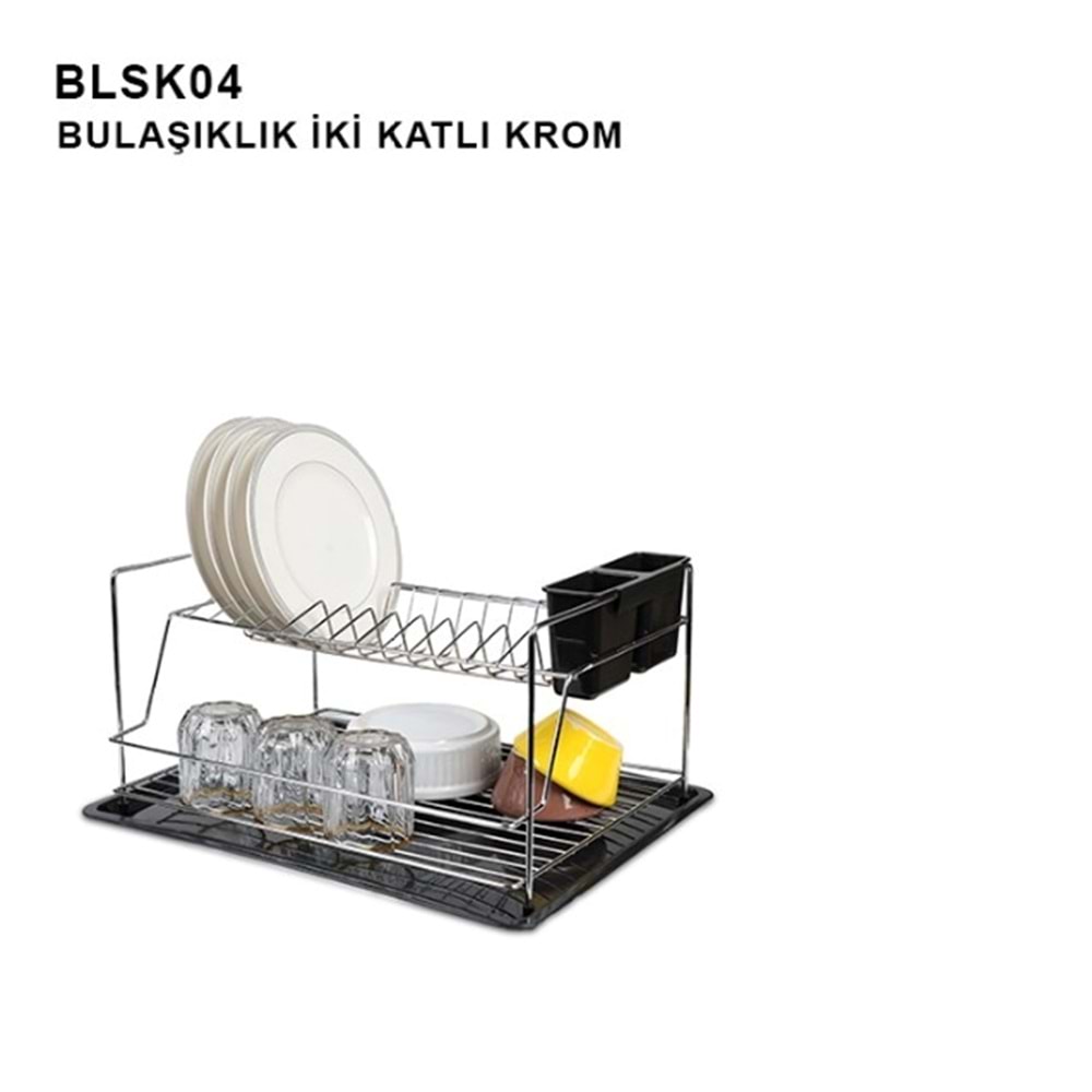 BLSK04 - BULAŞIKLIK 2 KATLI KROM
