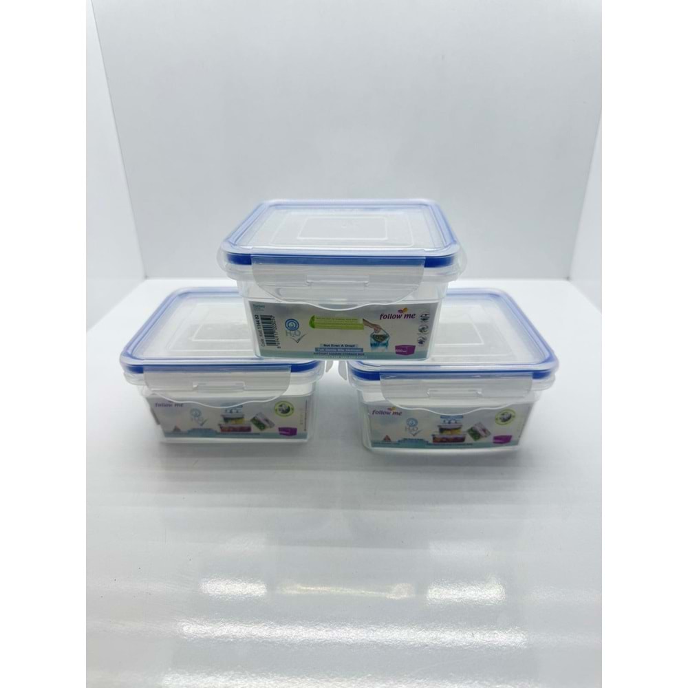 BURSEV 1144-02 SIZDIRMAZ KARE SAKLAMA KABI NO:2 650 ML