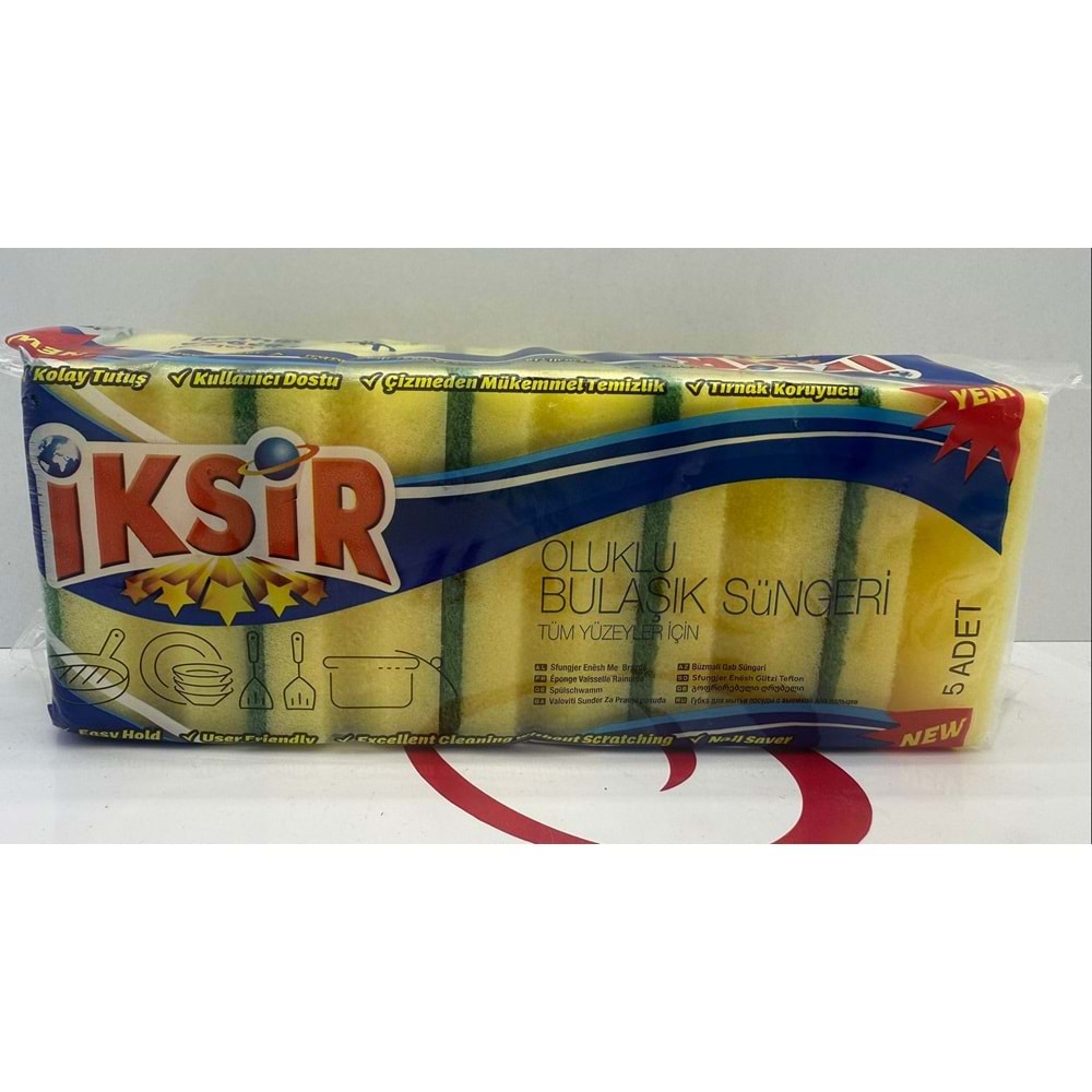 İKSİR BULAŞIK SÜNGERİ 5'Lİ